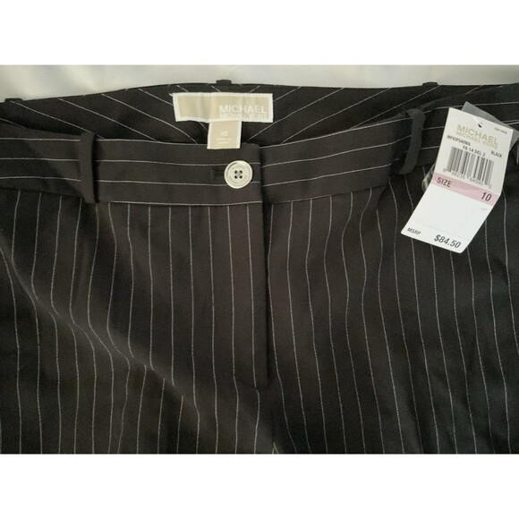 Michael Kors Women's Dress Pinstripe Pants Size 10, Black - Picture 5 of 6